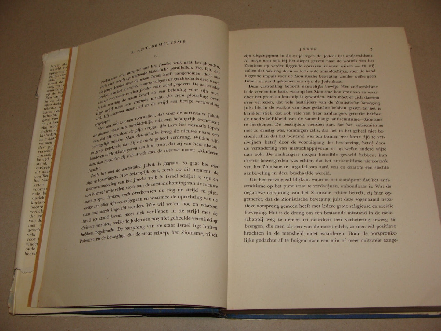 Book Jewish Judaica 1949 ISRAEL Dutch Netherlands Amsterdam Zionism Herzl