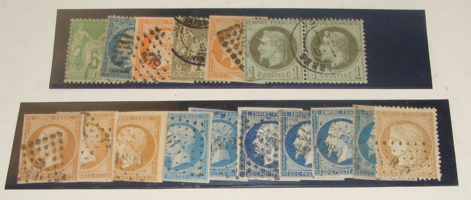 1868 FRANCE Empire Francais Stamp Lot