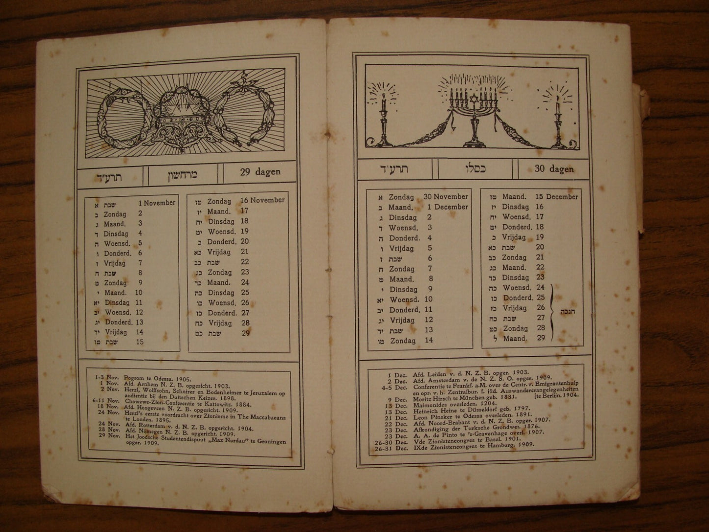 Jewish Judaica 1913 Zionist Student Yearbook Holland Netherlands Dutch Zionism