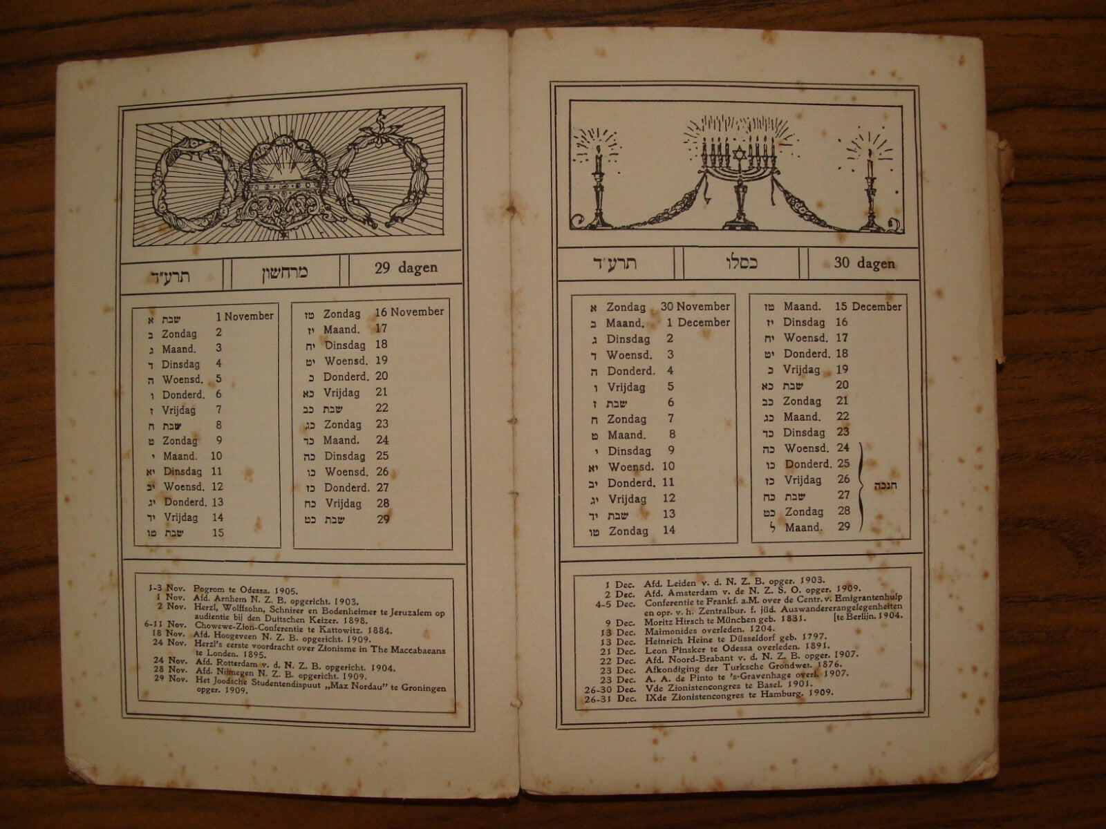 Jewish Judaica 1913 Zionist Student Yearbook Holland Netherlands Dutch Zionism