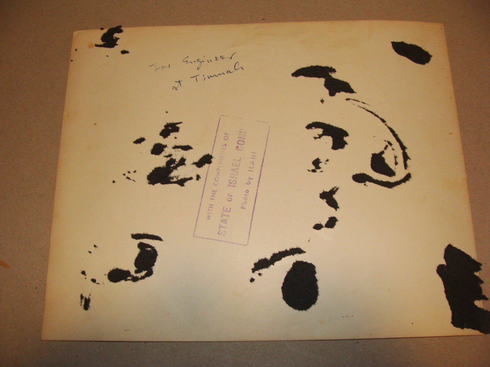 Photo Jewish Judaica Israel Israeli 1950s Timnah Timna Copper Mine Ephraim Ilani