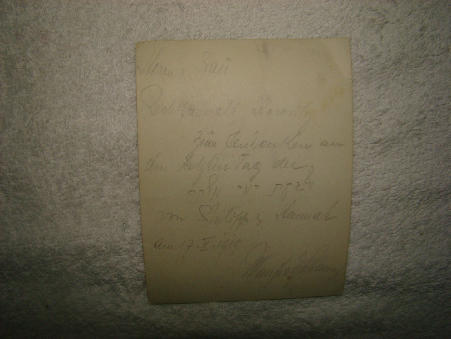 Germany Photo Jewish letter Judaica Antique Rabbi 1919 WW1 hebrew signed jews