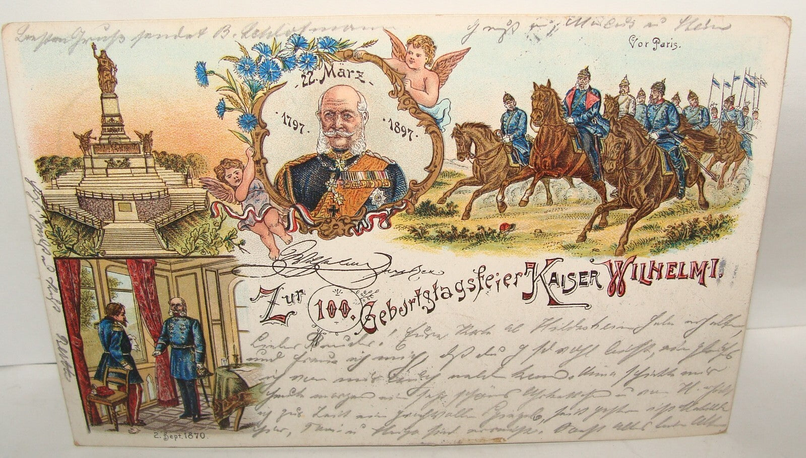 Germany Antique 1897 German   Kaiser Wilhelm Postcard Stamp