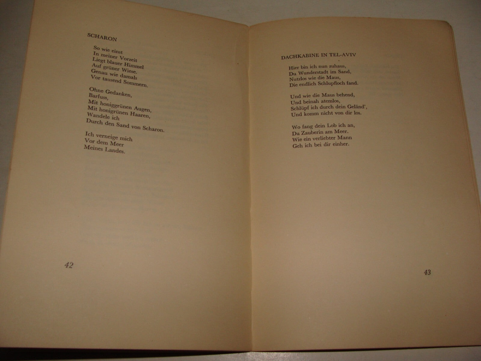 Jewish 1956 Israel Israeli German Songs Poems Poetry Author Signed LIEDER TALITA