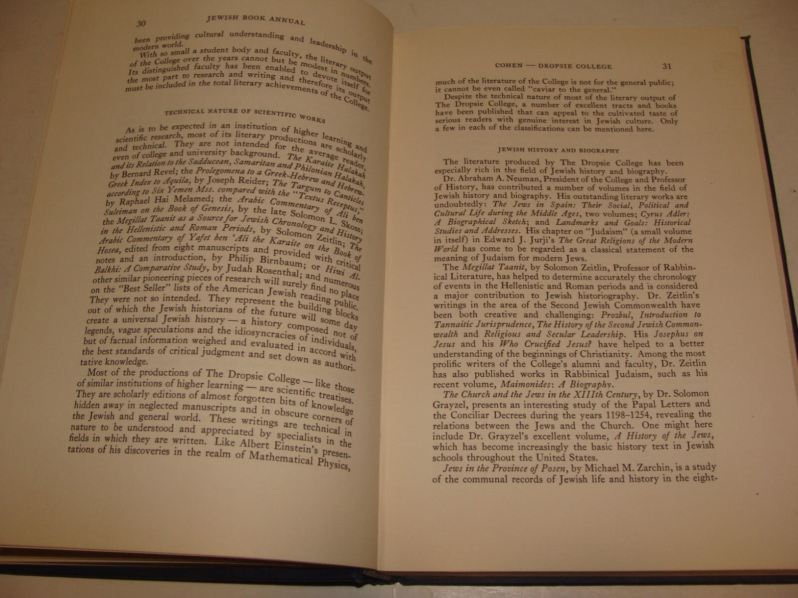 $ Book Jewish American Judaica 1955 ANNUAL United States English Yiddish