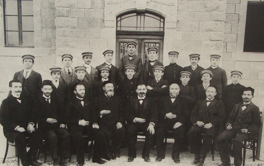 Photo Print, 1904 Ottoman Palestine Israel Jerusalem EZRA School Zionist Teacher