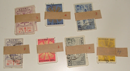 ETHIOPIA Lot Collection Variety of Stamps