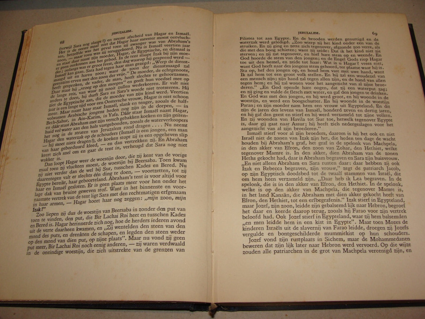 Book Palestine RARE 1925 JERUSALEM Dutch Israel Travel Johannes Jorgensen