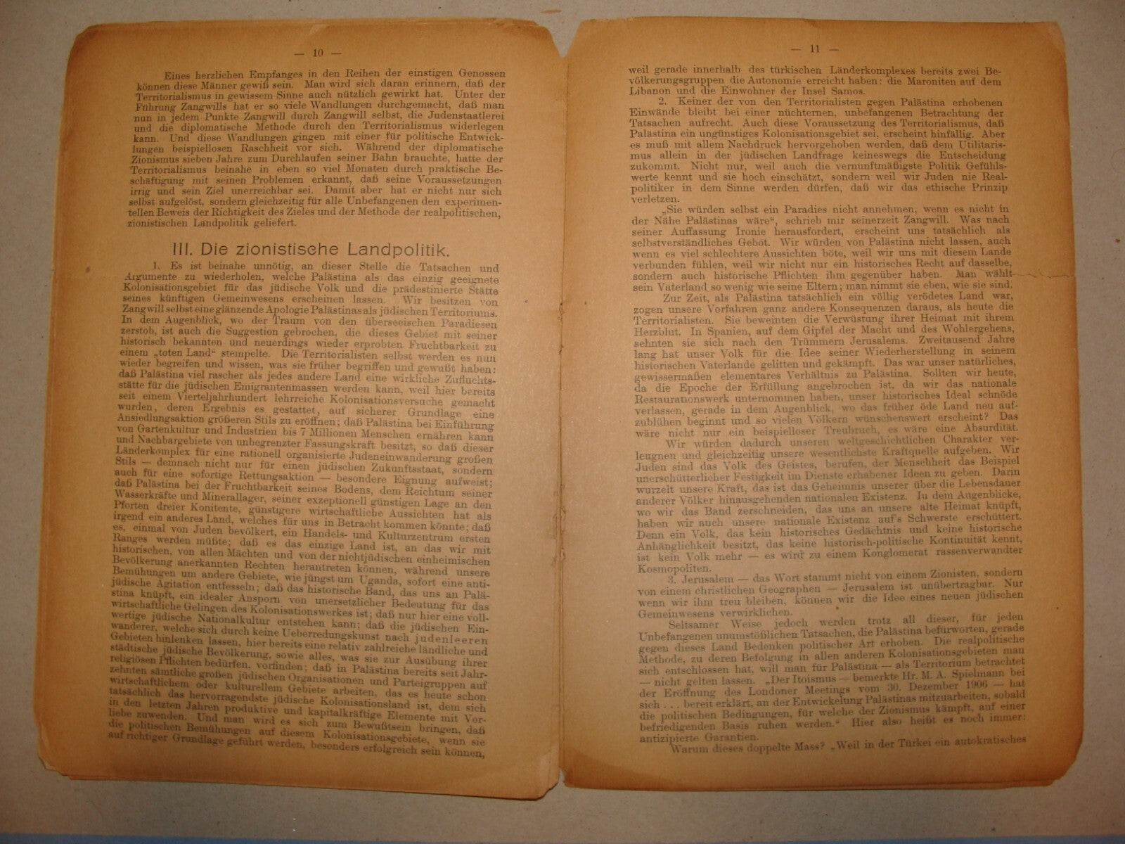 Germany Book Jewish 1907 German   Zionist Zionism Alfred Nossig Palestine Israel