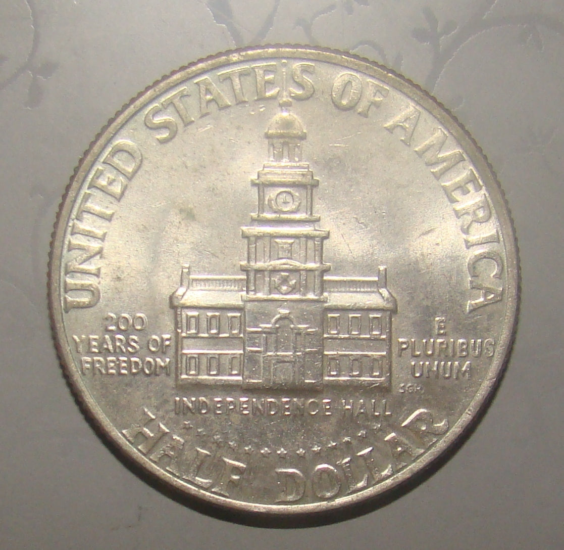 1976 USA half dollar coin Bicentennial Kennedy