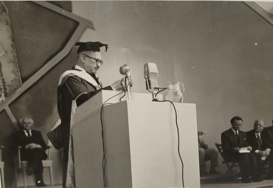 Photo Print, Jewish Israel Israeli Chaim Weizmann Institute Ben Gurion 1949
