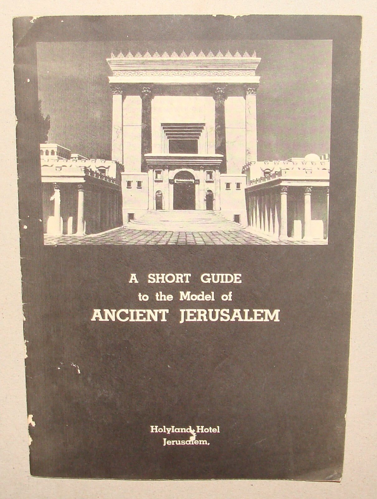 Map Jewish Judaica 1960s Israel Israeli ANCIENT JERUSALEM Guide English Photo