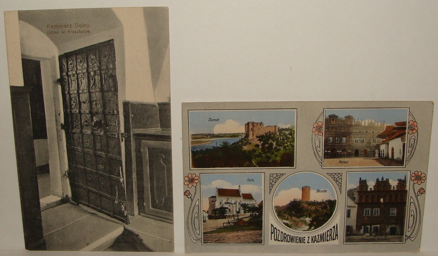 1910s Poland Kazimierz Photo Postcard x2