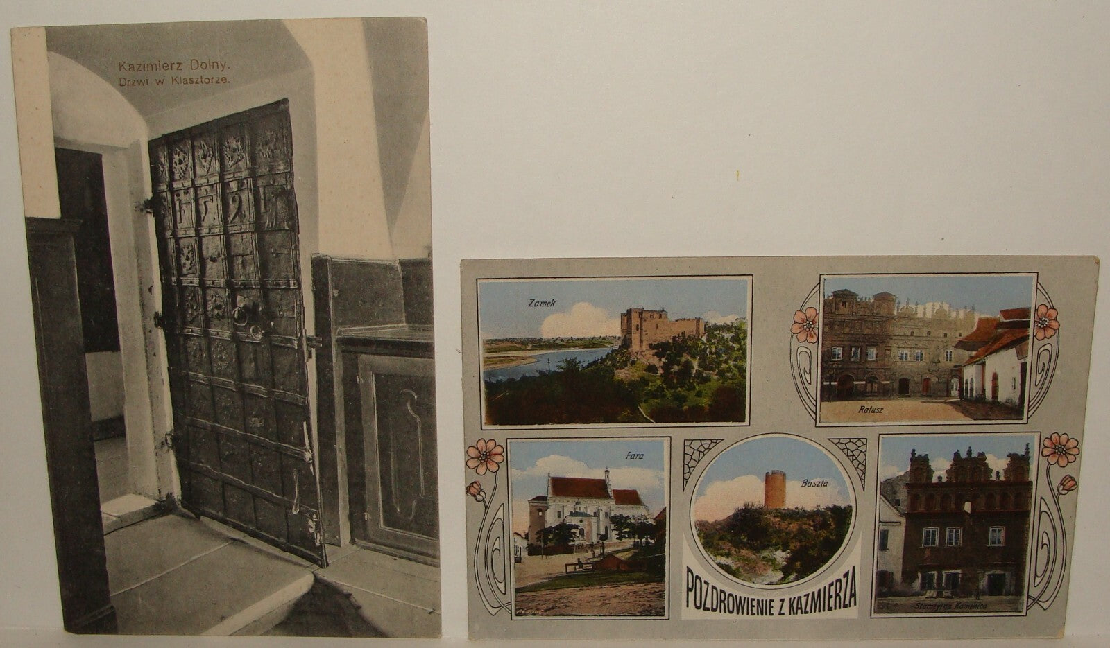 1910s Poland Kazimierz Photo Postcard x2