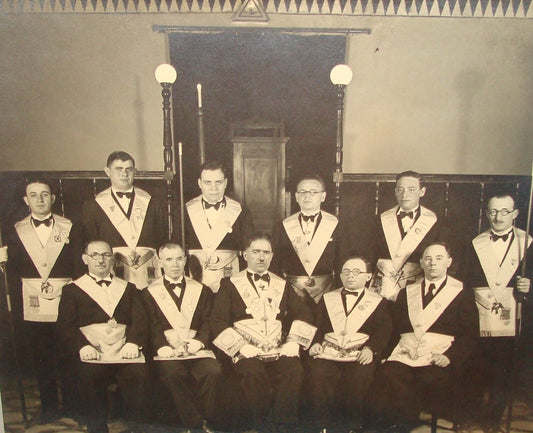 Photo Palestine Jewish Israel 1920? Masonic Freemason Lodge
