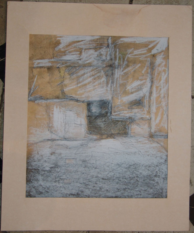 Jewish Art Jerusalem unknown artist abstract drawing