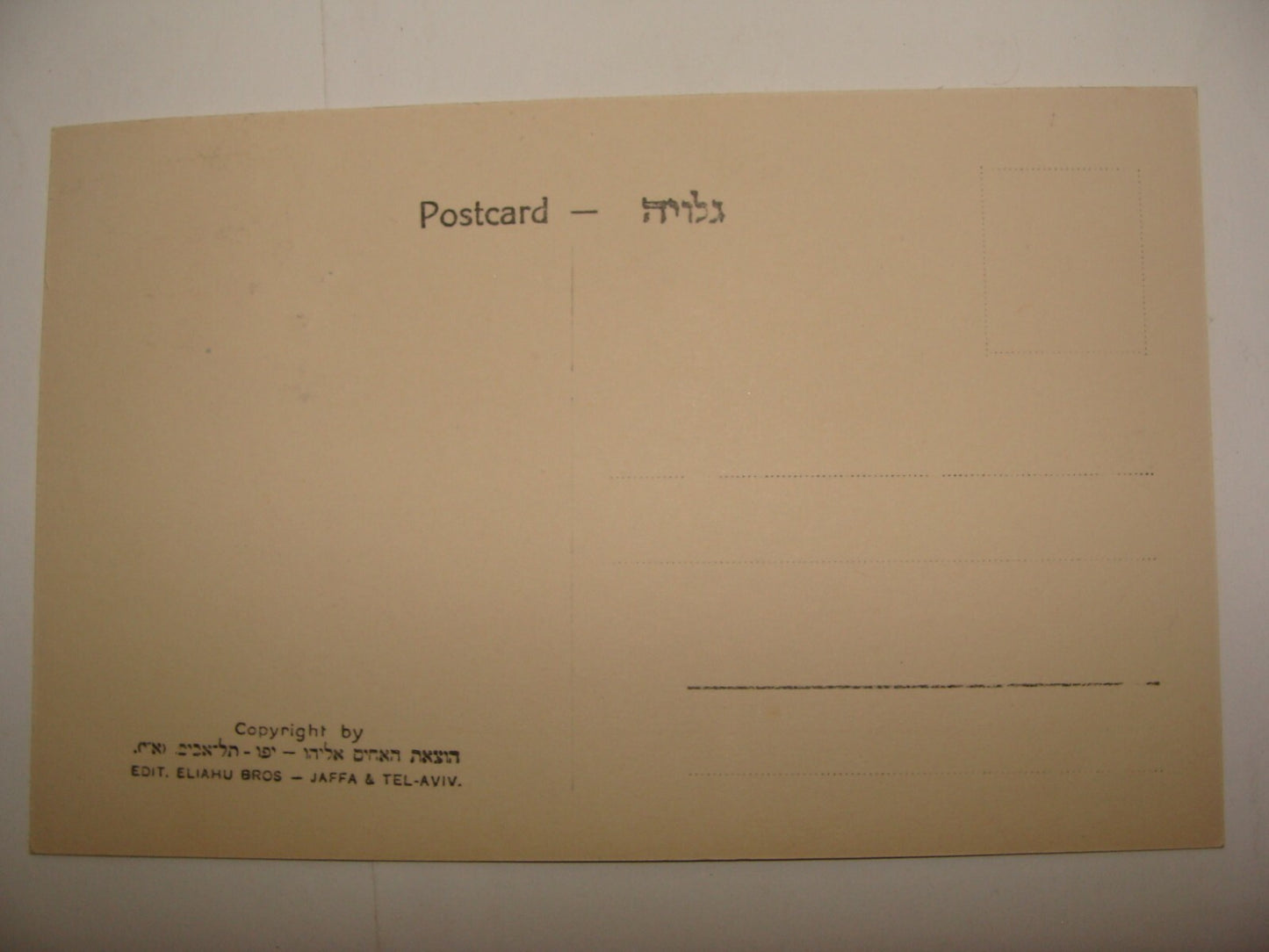 Photo Palestine Card Israel 1920s JAFFA Port Tel Aviv Postcard Stamp