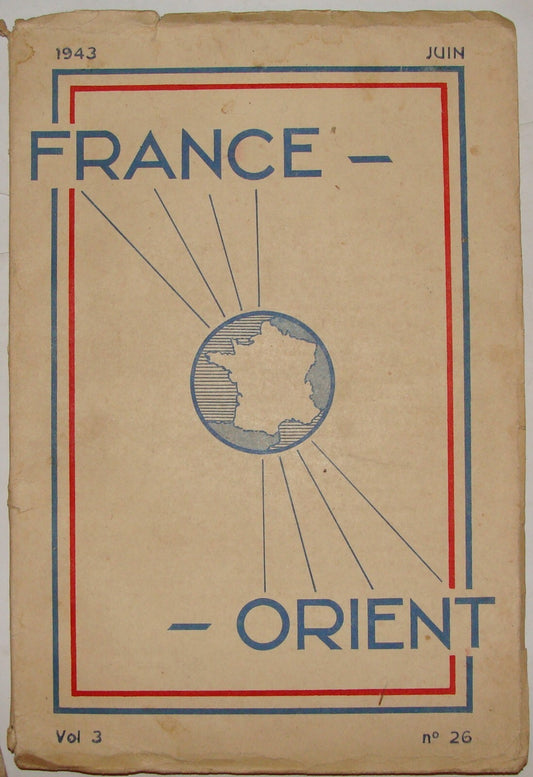 1943 FRANCE LIBRE Army Military Bulletin Orient WWII