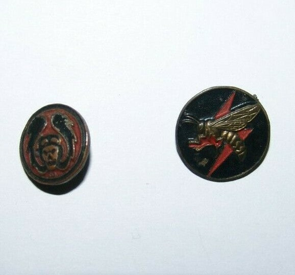 Israel Army Ad Jewish Judaica Vintage Israeli Military Air Force Pin Badge x2