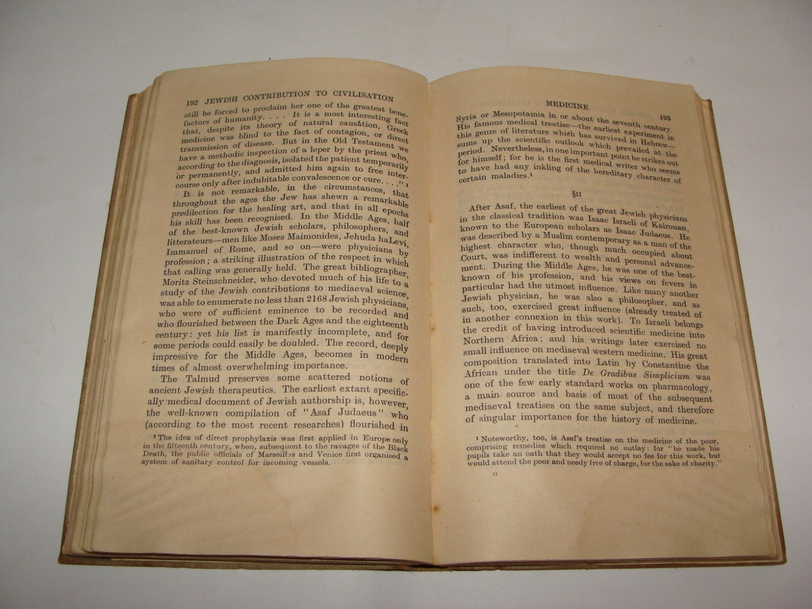 Judaica Jewish Contribution To Civilisation Cecil Roth UK Leeds Bnai Brith 1943