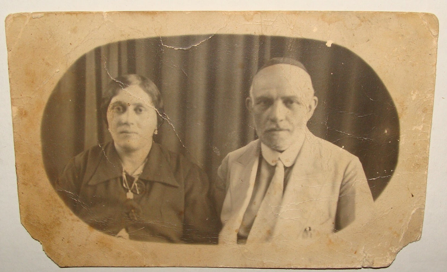 Photo Jewish Card Judaica 1930s-40s Middle East Persia Teheran ? Bukhara ?