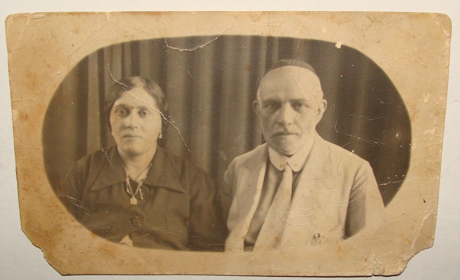 Photo Jewish Card Judaica 1930s-40s Middle East Persia Teheran ? Bukhara ?