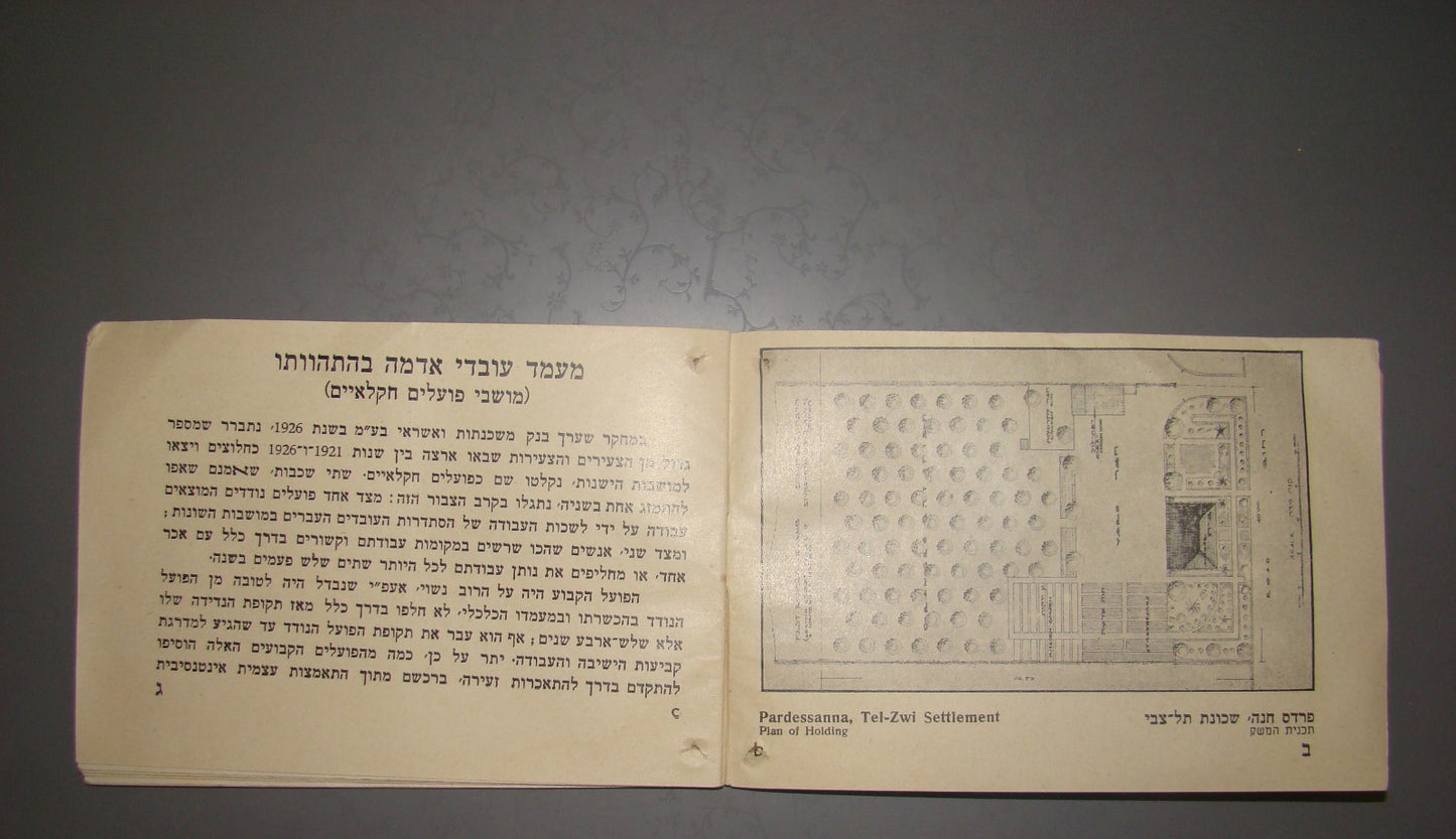 Photo Palestine israel 1932 Settlements agriculture plan zionist Pardes Hanna