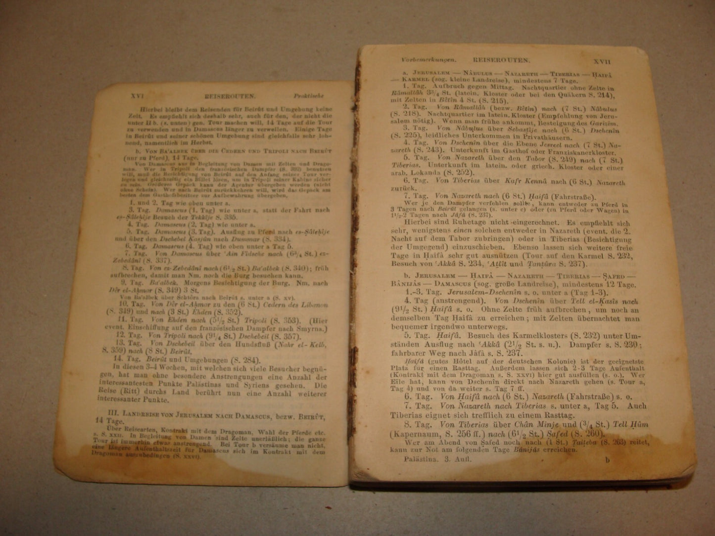 1891 PALESTINE AND SYRIA Baedeker Travel Book Map Guide *Condition