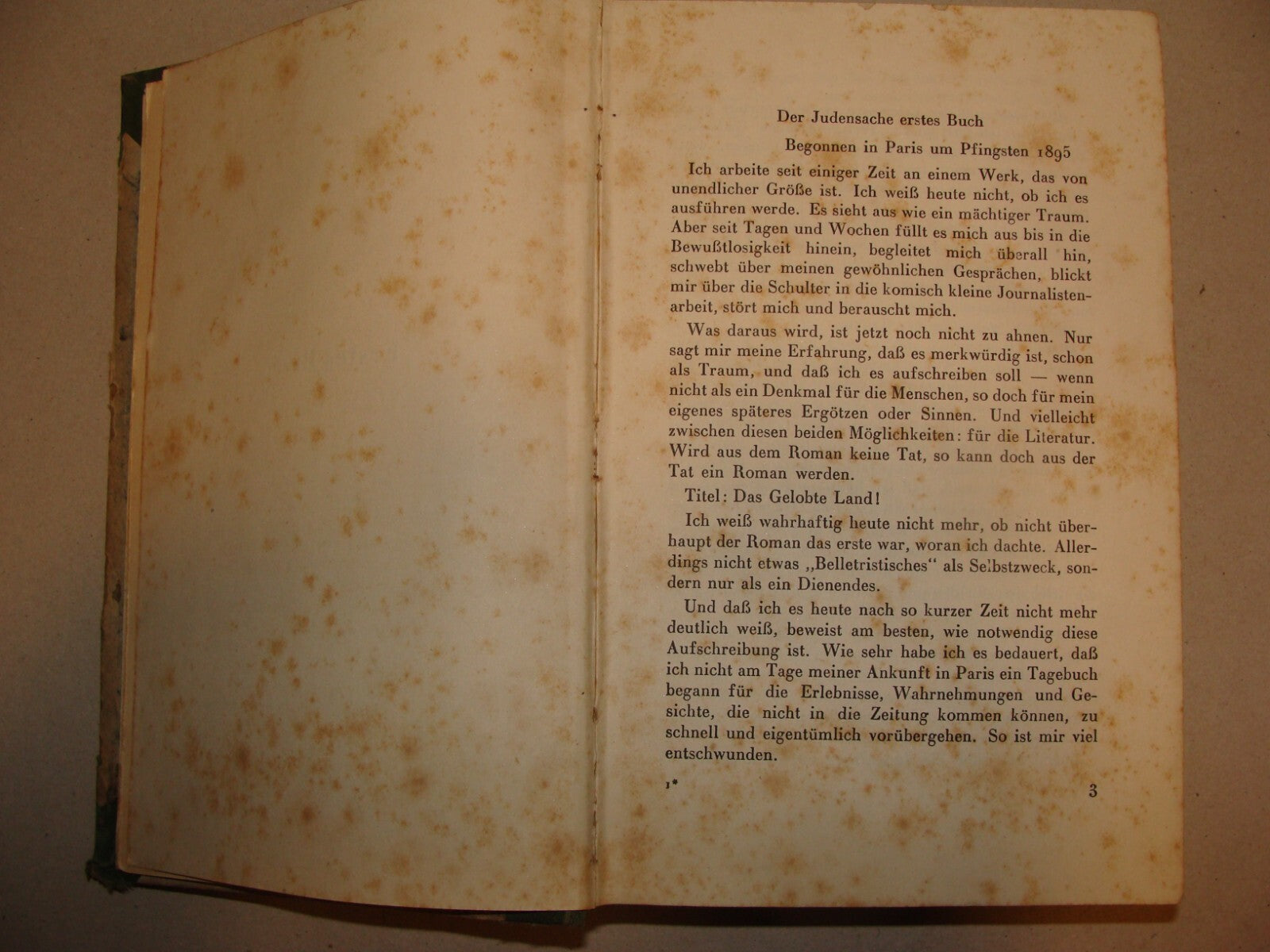 Germany Book Jewish Judaica 1922 German   HERZL History Zionism