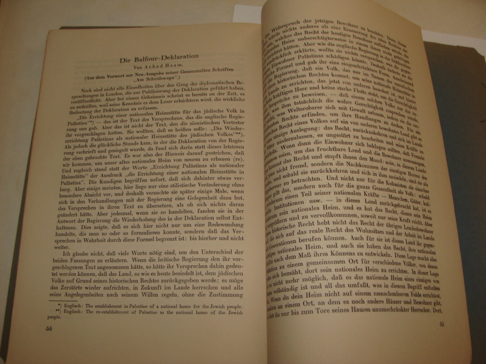 Booklet Palestine Jewish Judaica 1930 German Leib Magnes Zionist Politics Israel