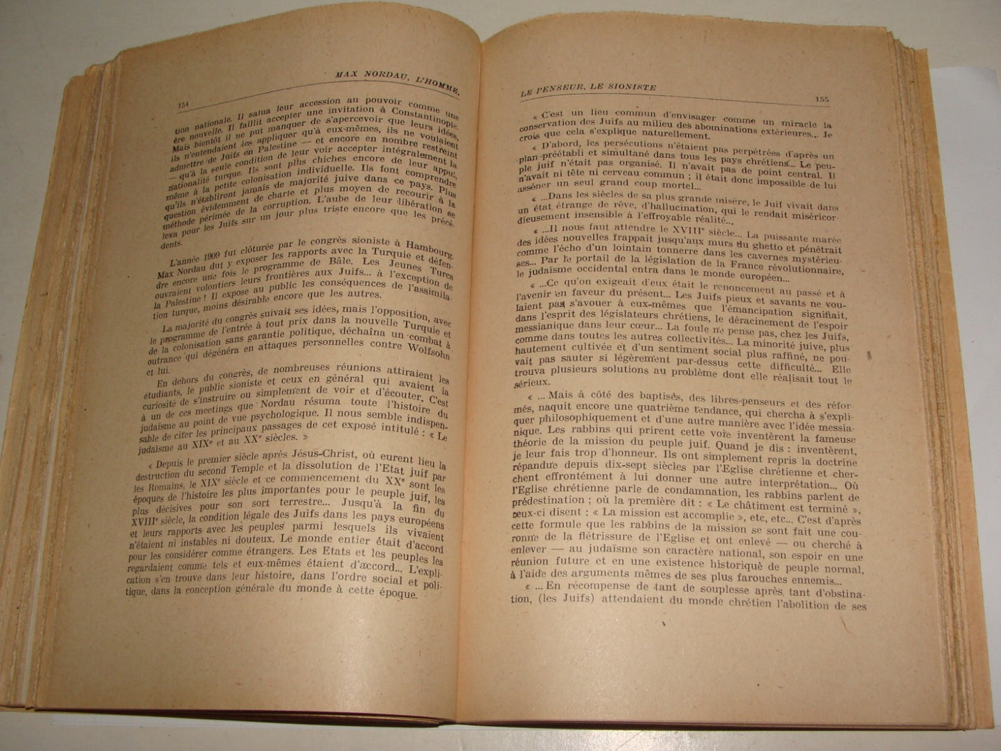 Book Jewish Judaica 1948 Max Nordau MAXA SIGNED History Zionist France French