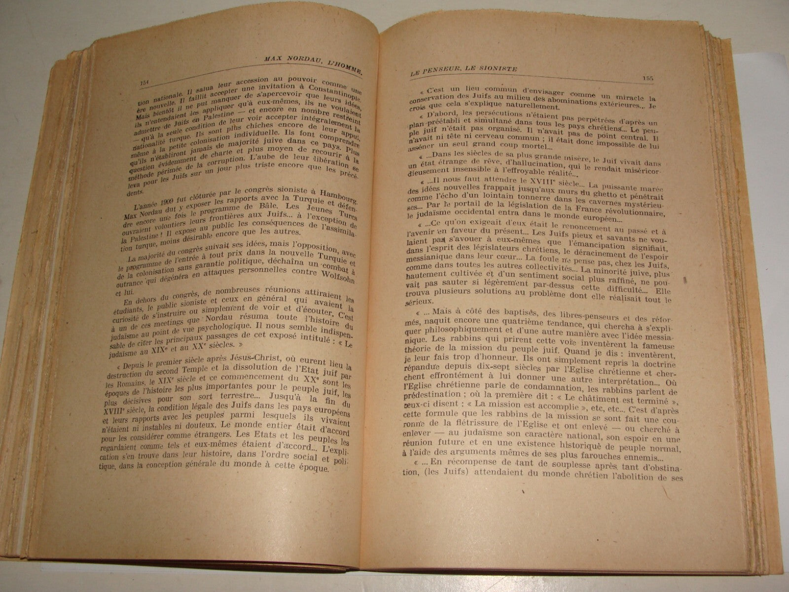 Book Jewish Judaica 1948 Max Nordau MAXA SIGNED History Zionist France French