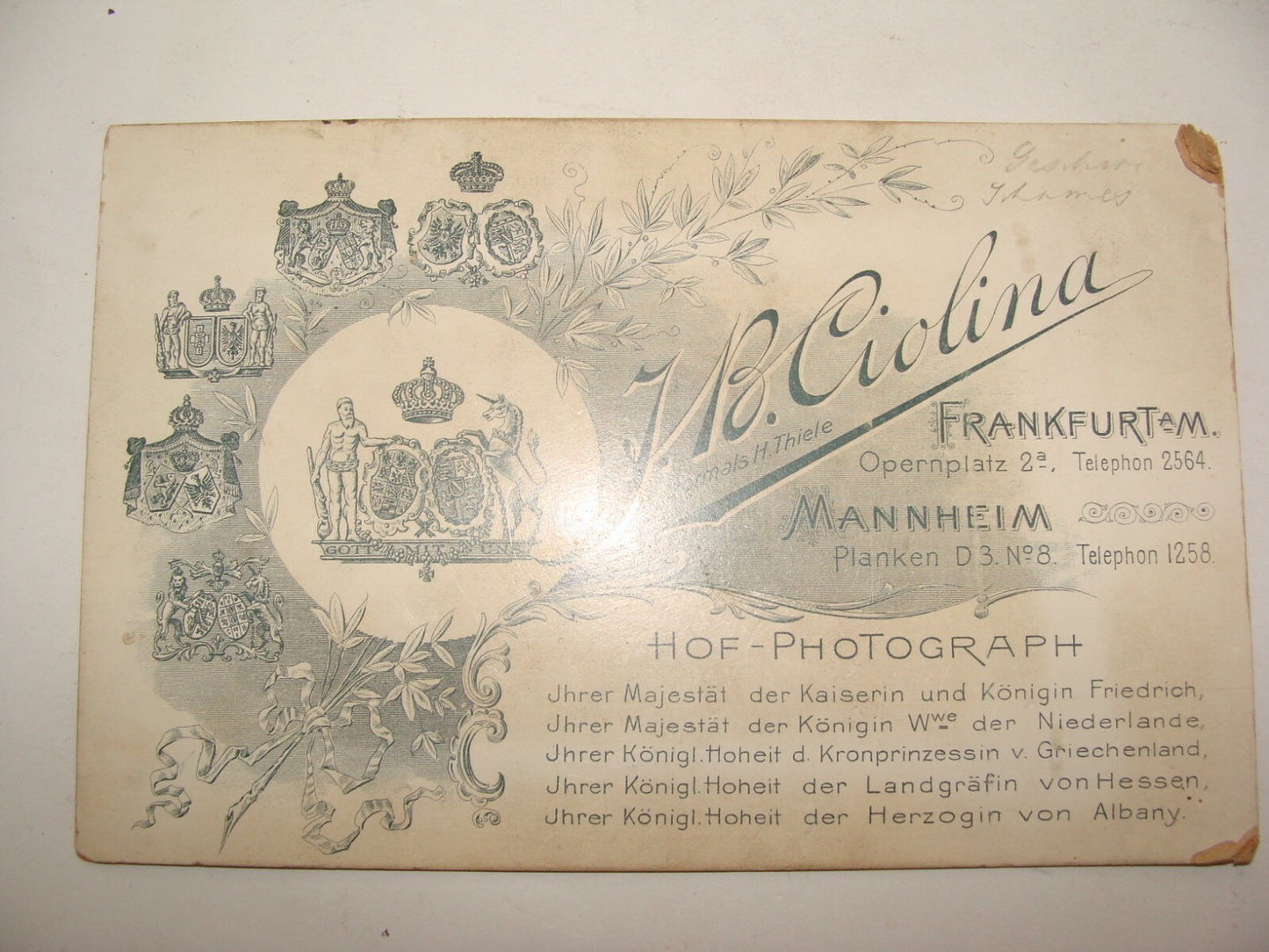 Germany Photo Jewish Judaica Antique German   Jews CDV Cabinet Family Children