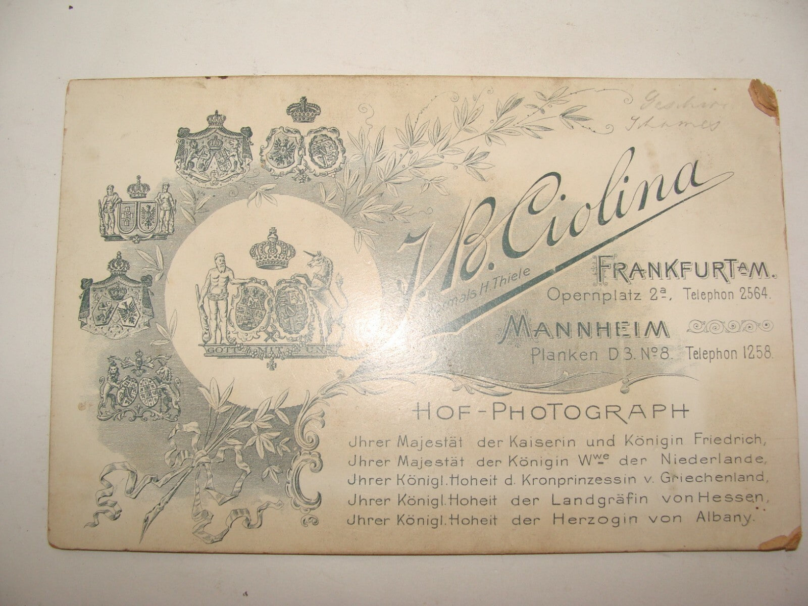 Germany Photo Jewish Judaica Antique German   Jews CDV Cabinet Family Children