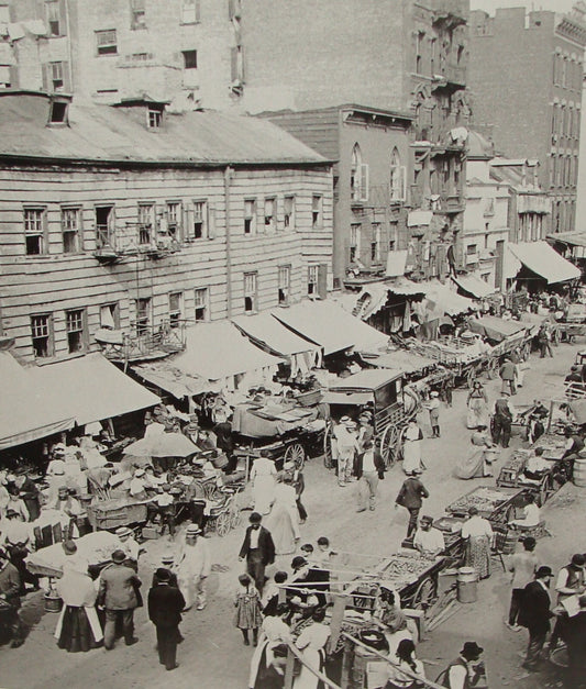 Photo Print 190? American United States New York Lower East Side Hester Street