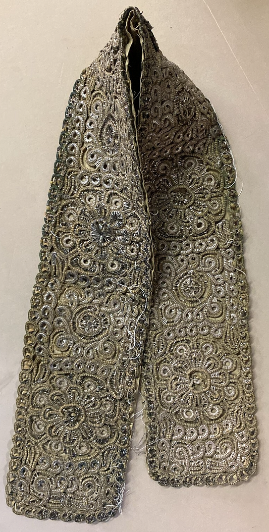 jewish judaica antique silver 'atara' for a tallit [ a crown for a tallit