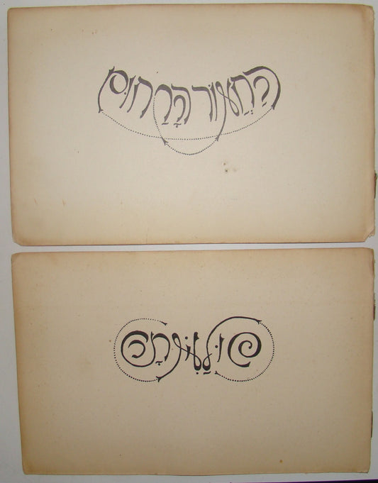 Book Jewish hebrew palestine eretz israel Levin Kipnis 2x lot Gur Aryeh Bezalel