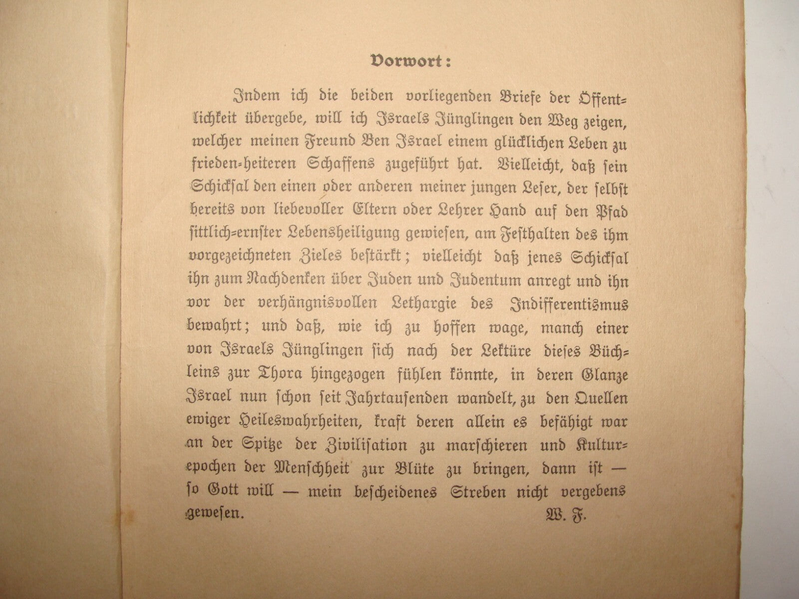 Book Jewish Judaica 1911 German Wilhelm Freyhan Zionist Poland Agudat Israel