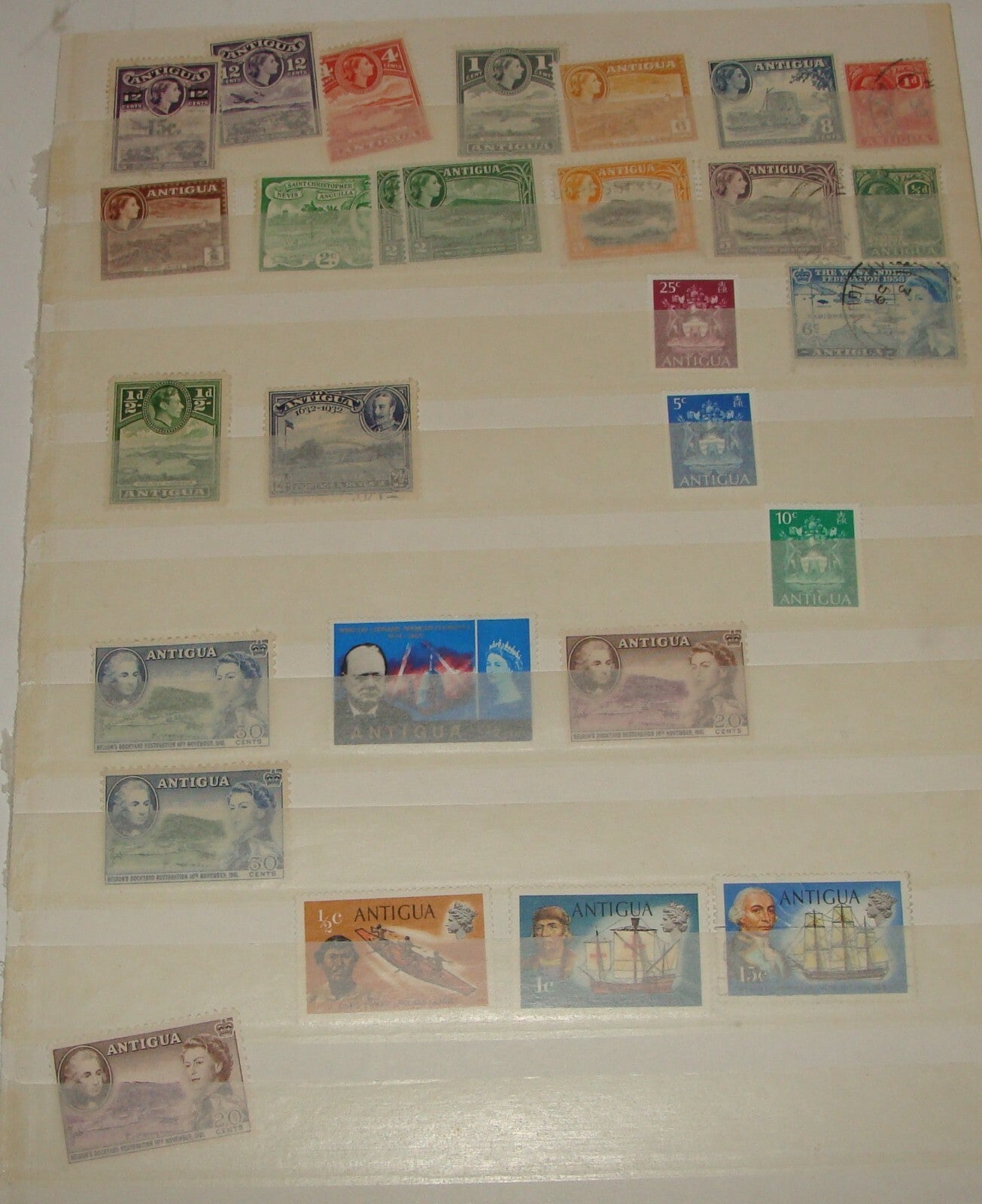 ANTIGUA STAMP STAMPS LOT SET COLLECTION -- MORE INSIDE