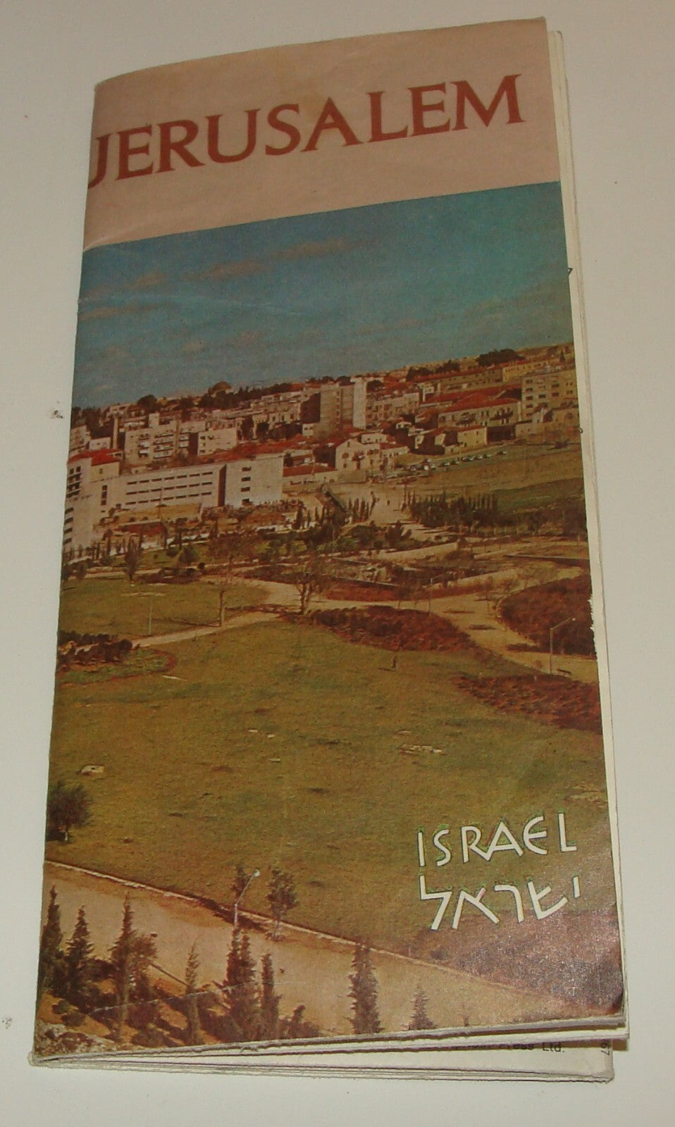 Jewish Judaica Israel Israeli West JERUSALEM Map 1967 Tourist Guide