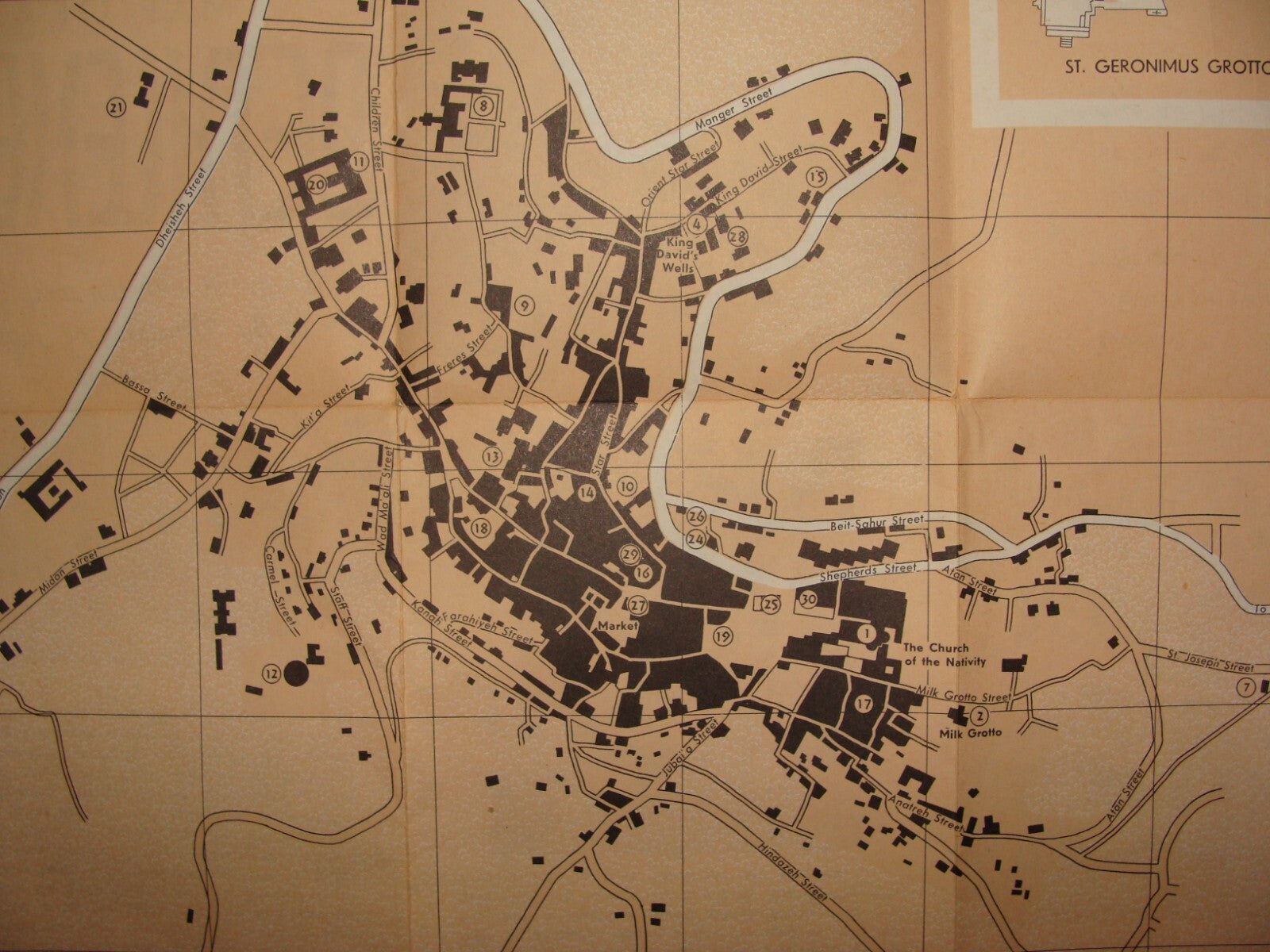 $ Map Palestine 1967 ISRAEL West Bank BETHLEHEM Guide