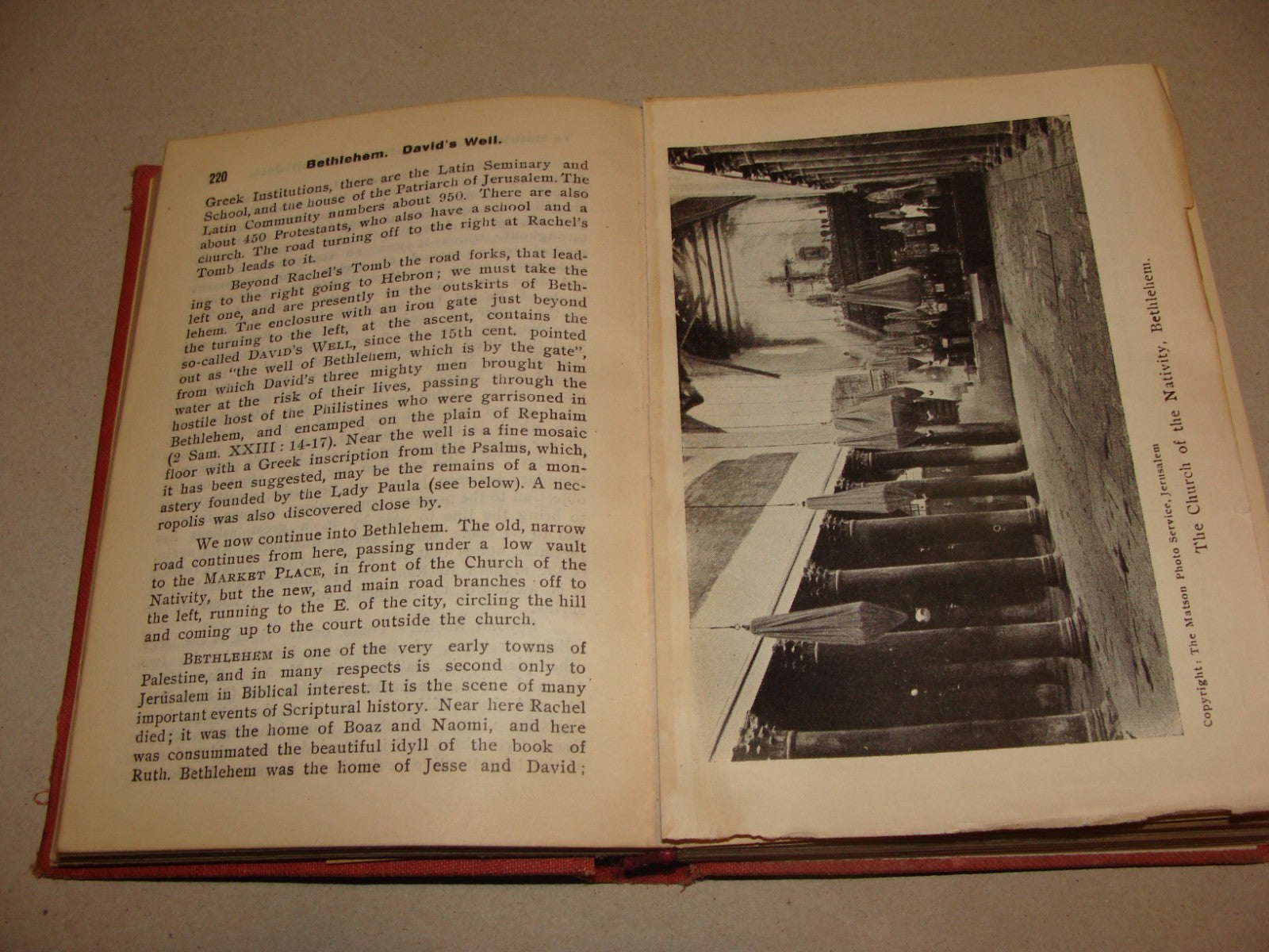 Book Palestine Guide including Trans Jordan Travel 1946 Israel Jerusalem Matson