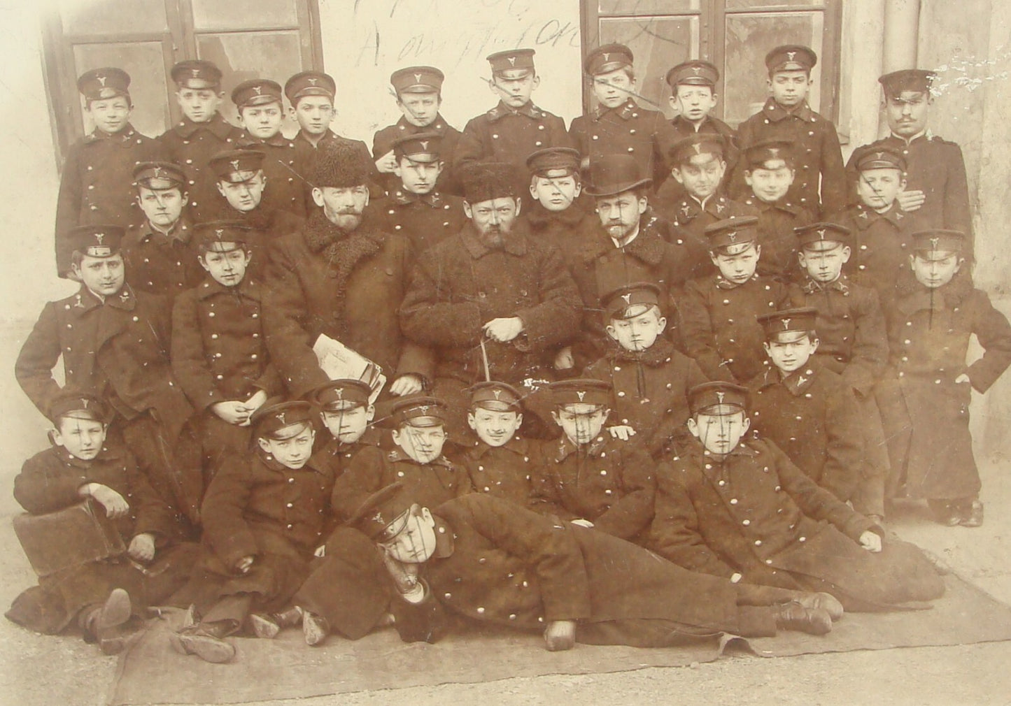 Germany 1920s ? German School Uniform Army Military Photo Kids Children