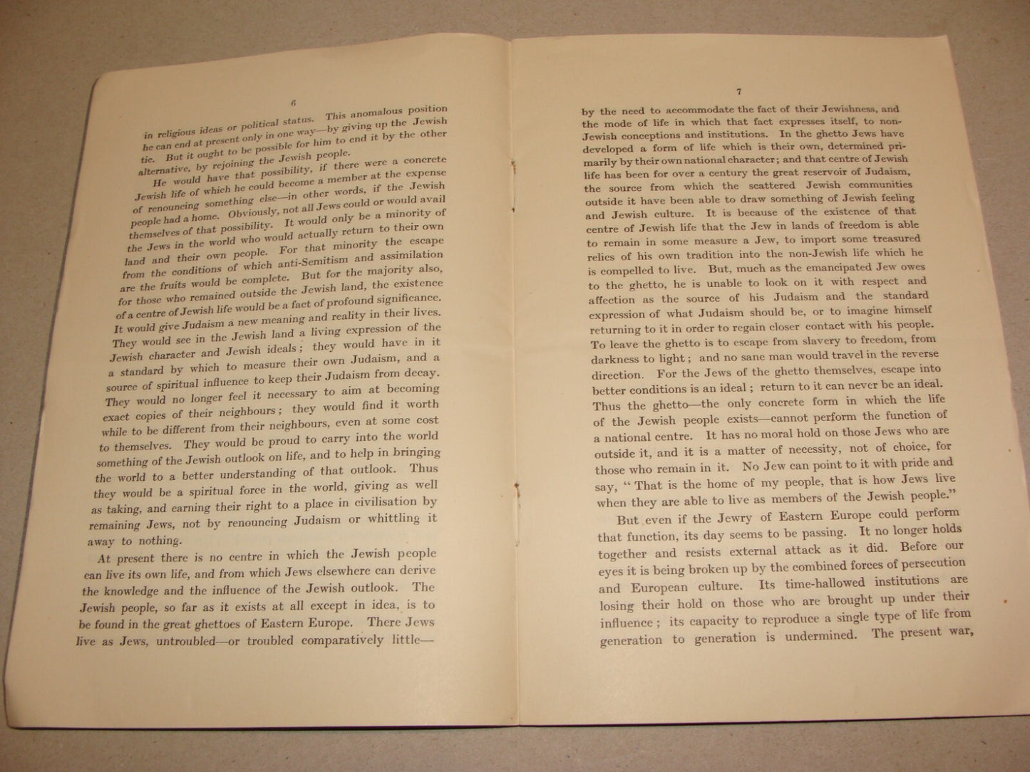 Pamphlet Palestine London 1915 Leon Simon ZIONISM AND THE JEWISH PROBLEM Israel