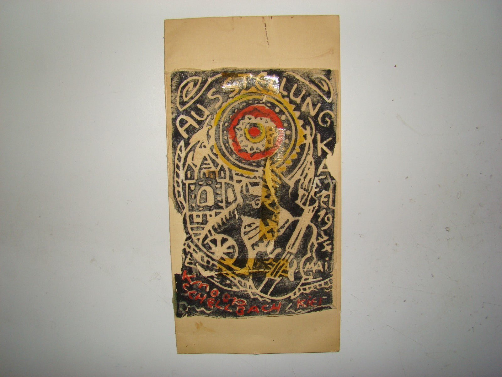 Germany Margret Knoop-Schellbach Artist   German Art Signed Drawing Picture 1974