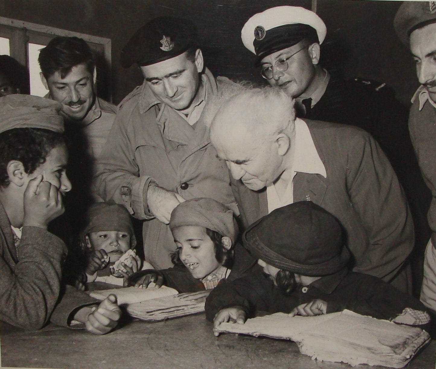 Pol Photo Print Jewish 1950 Israel Prime Minister DAVID BEN GURION Yemenite