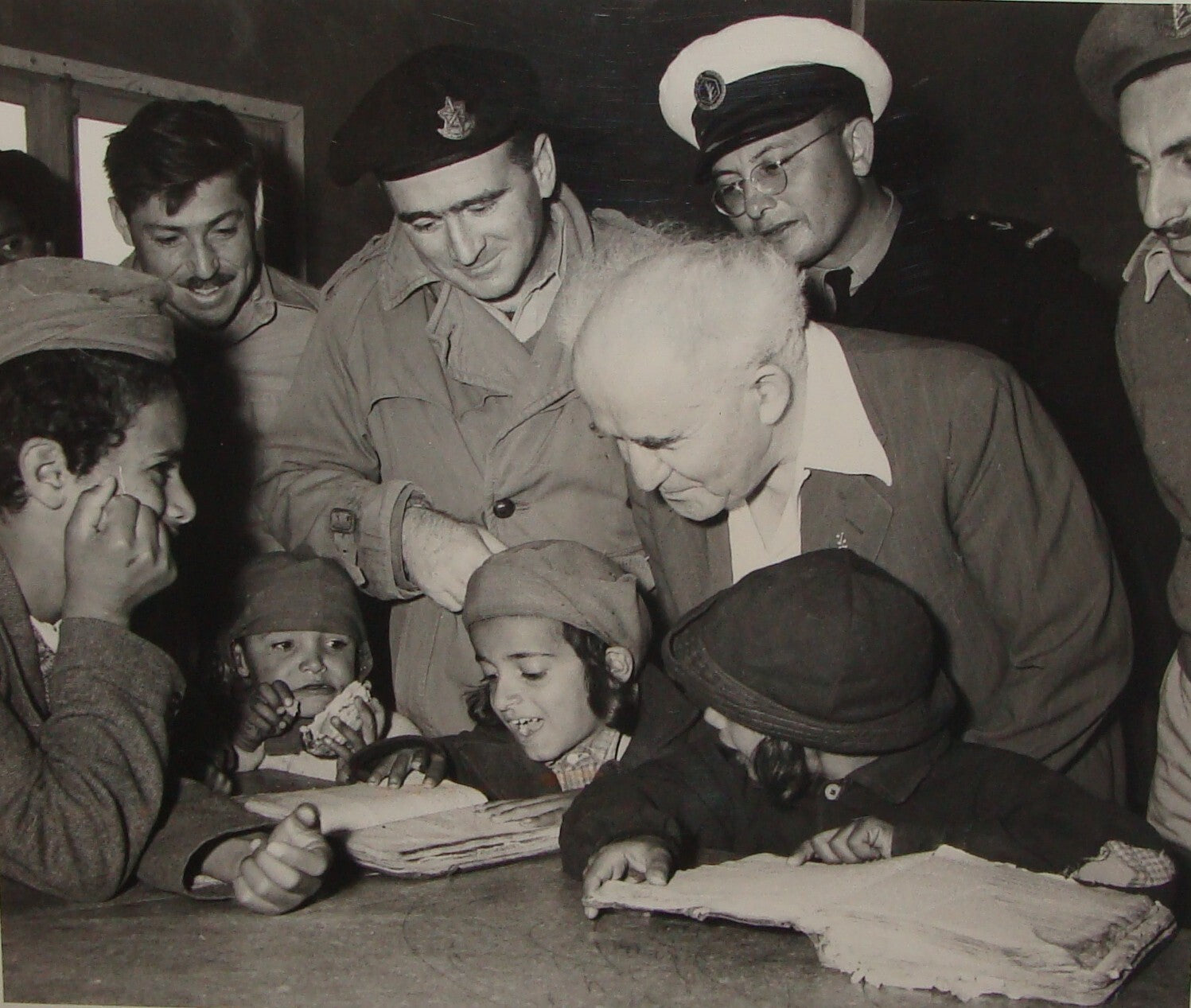 Pol Photo Print Jewish 1950 Israel Prime Minister DAVID BEN GURION Yemenite