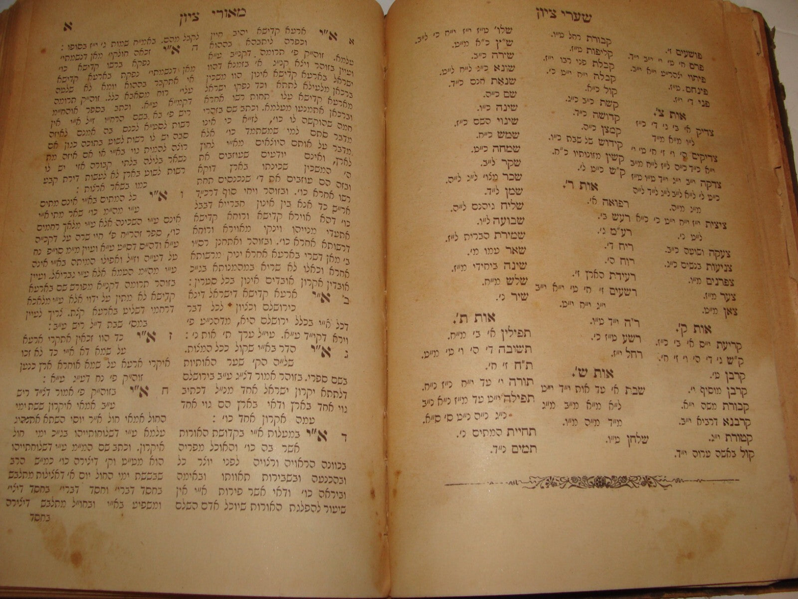 Book Jewish Judaica 2x Kabbalah מאורי ציון 1911 \ פתורי דאבא 1905 Jerusalem