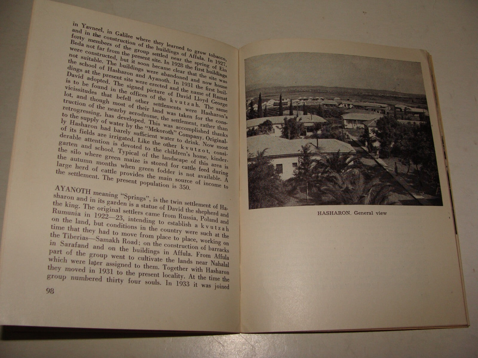Booklet Palestine Jewish 1947 Israel Emek Jezreel Beisan Valley Photo Zionist