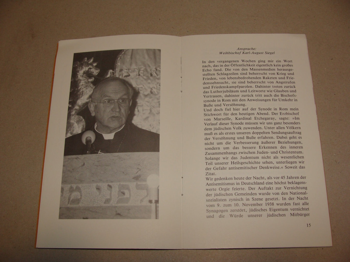 Germany Jewish Judaica German Hamburg Synagogue 1938 Kristallnacht 45 Years 1983